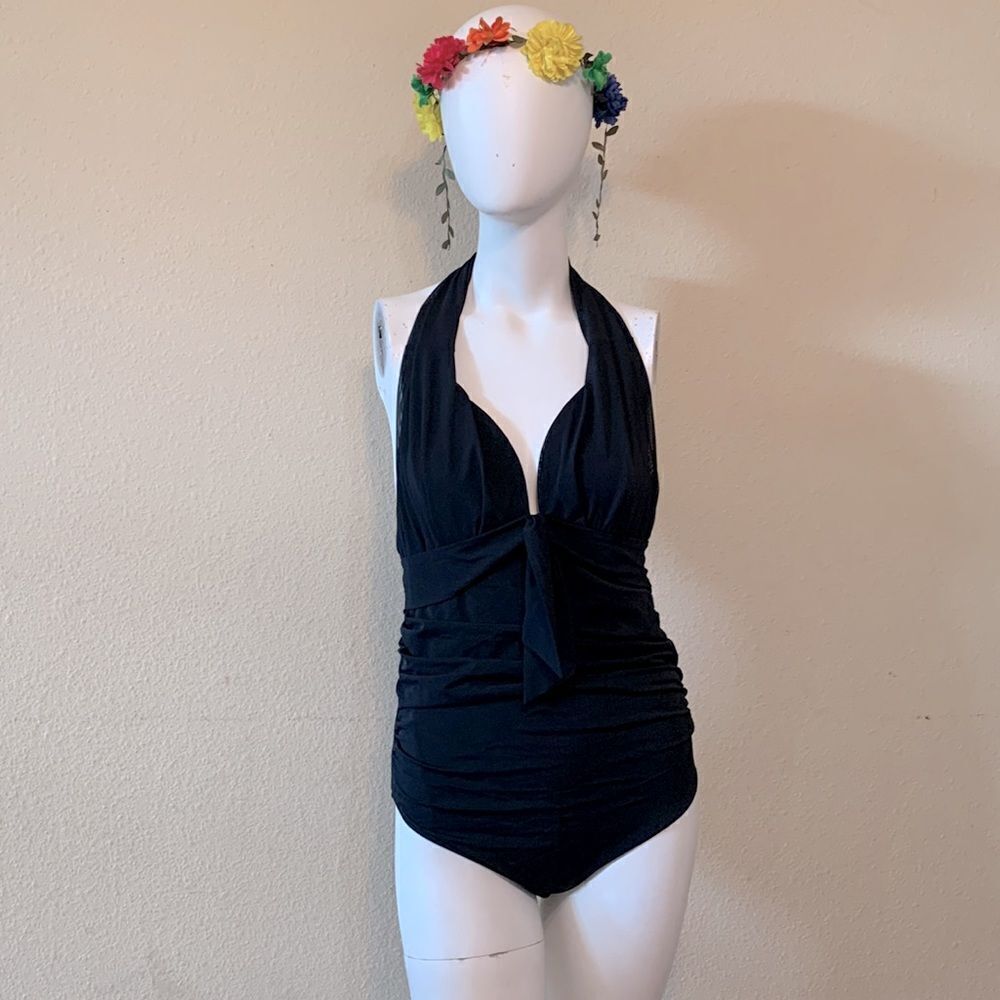 PEZ D’OR Santorini Mesh Halter Neck One-Piece Swimsuit - Picture 2 of 12